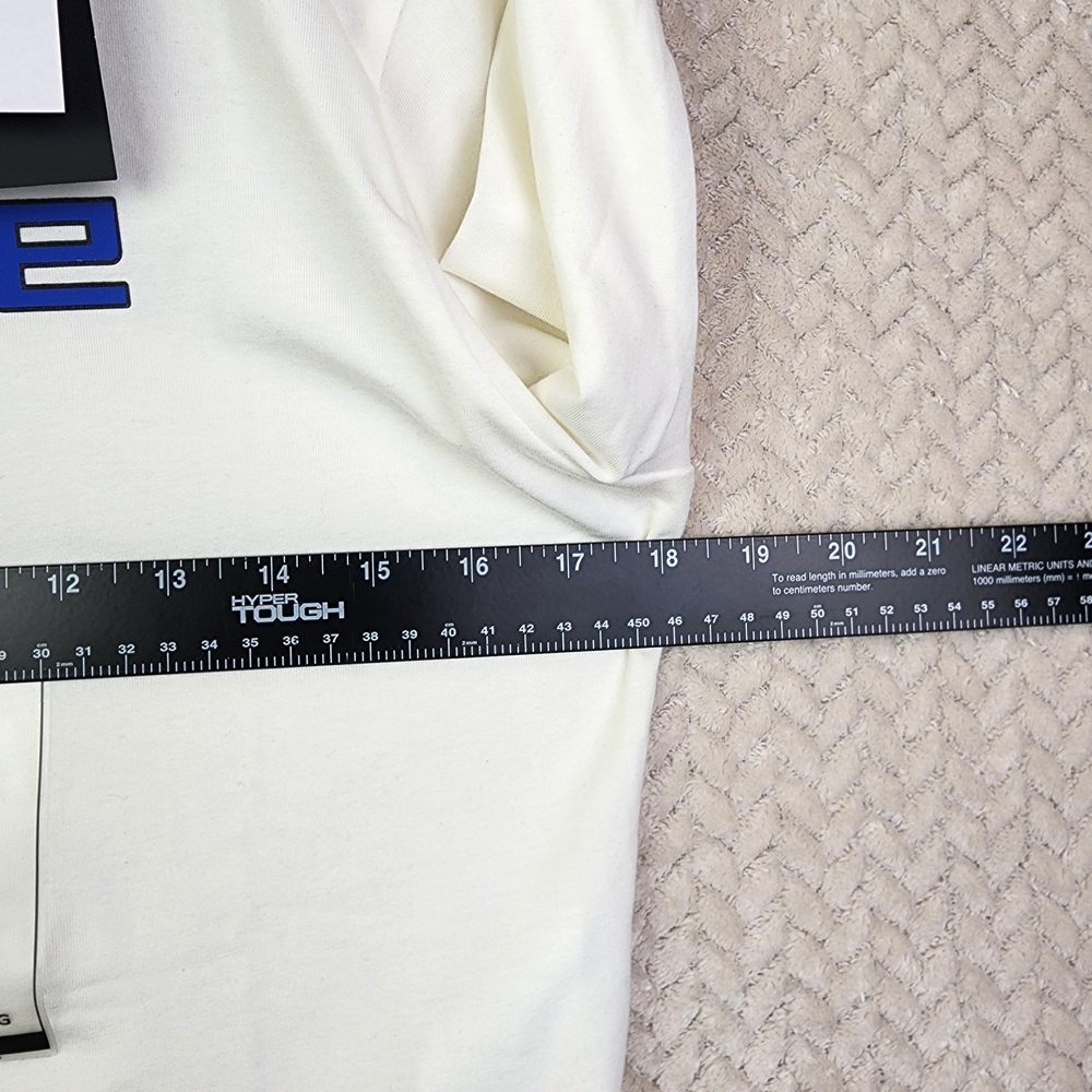 Nike Crop Top Long Sleeve White Shirt Women's L NWT MSRP $45 - Picture 7 of 10